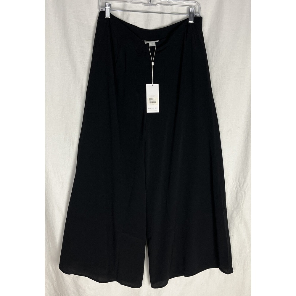 Finders Keepers‎ Women's Mateo Pants Black Wide Leg Dress Pants Size XL New